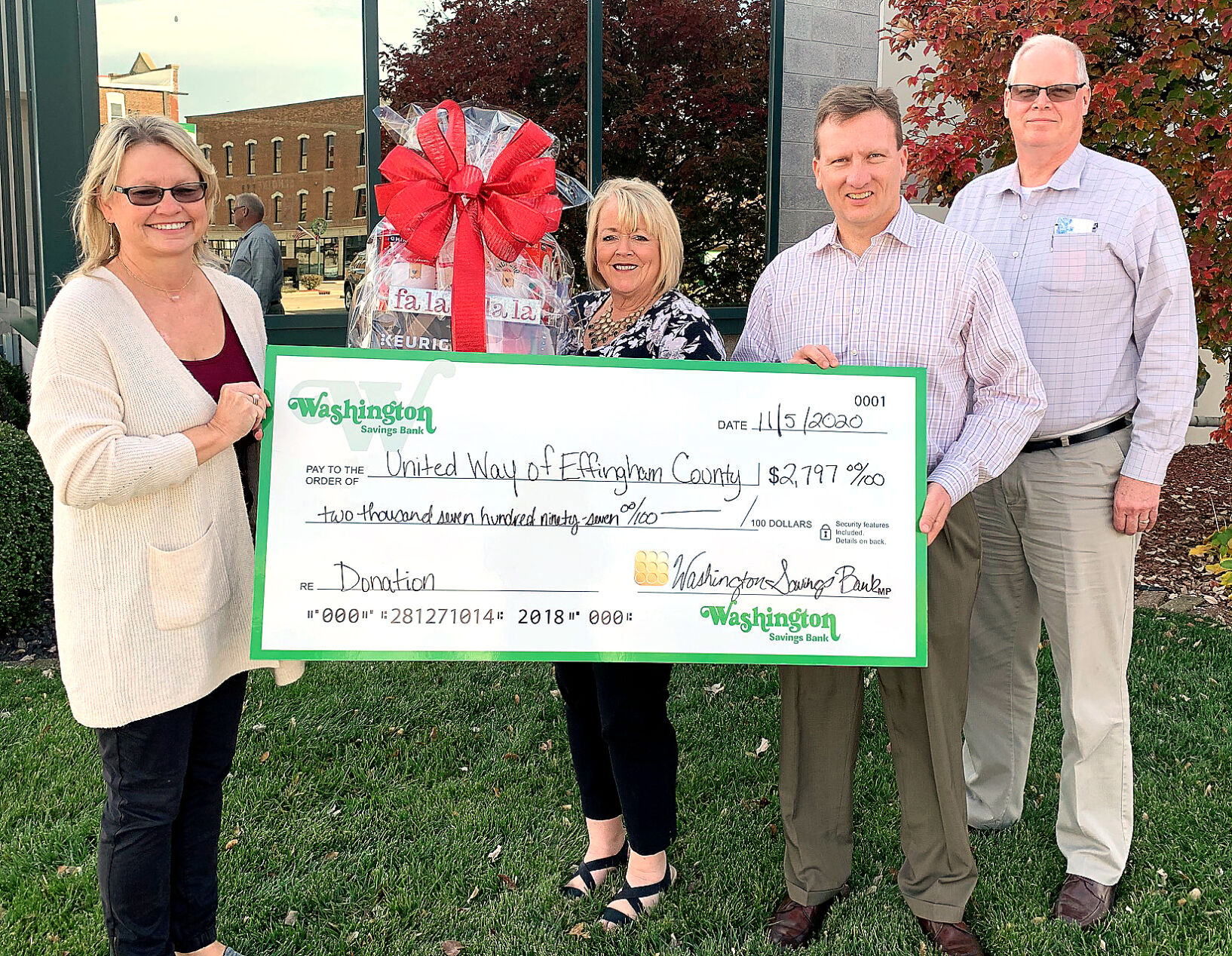 United Way donation
